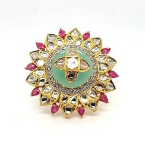 POLKI KUNDAN RING 14