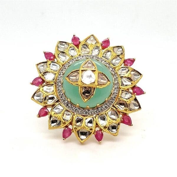 POLKI KUNDAN RING 14