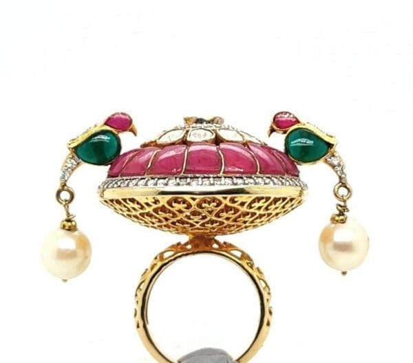 POLKI KUNDAN RING 14