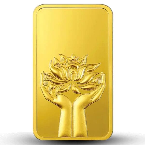 Lotus 24k (999.9) 50 gm Gold Bar