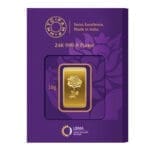 Rose 24k (999.9) 10 gm Gold Bar