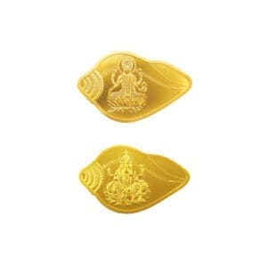 Lakshmi and Ganesha 5gm+5gm 24k (999.9) Gold (2 coin set)