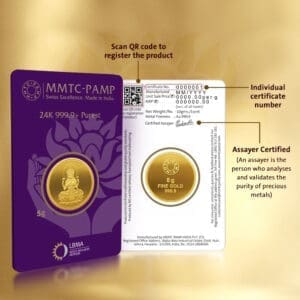 24k (999.9) 5 gm Gold Coin