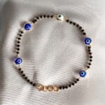 18kt Yellow Gold Evil Eye Mangalsutra Bracelet BL18/409