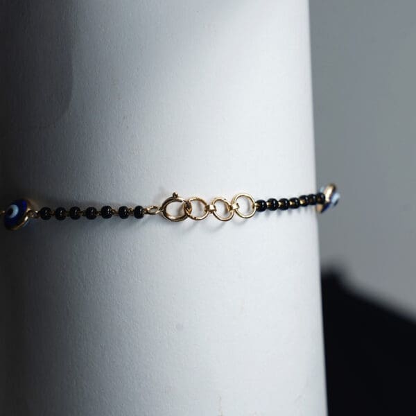 18kt Yellow Gold Evil Eye Mangalsutra Bracelet BL18/409