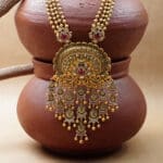 22kt Yellow Gold Long Necklace Set