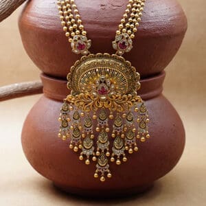 22kt Yellow Gold Long Necklace Set