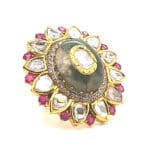 POLKI KUNDAN RING 14