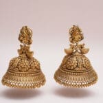 22kt Antique Yellow Gold Heavy Peacock Jhumka JH22/81