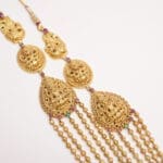 Elegant 22kt Gold Temple Long Layered Goddess Laxmi Haar NK22/17