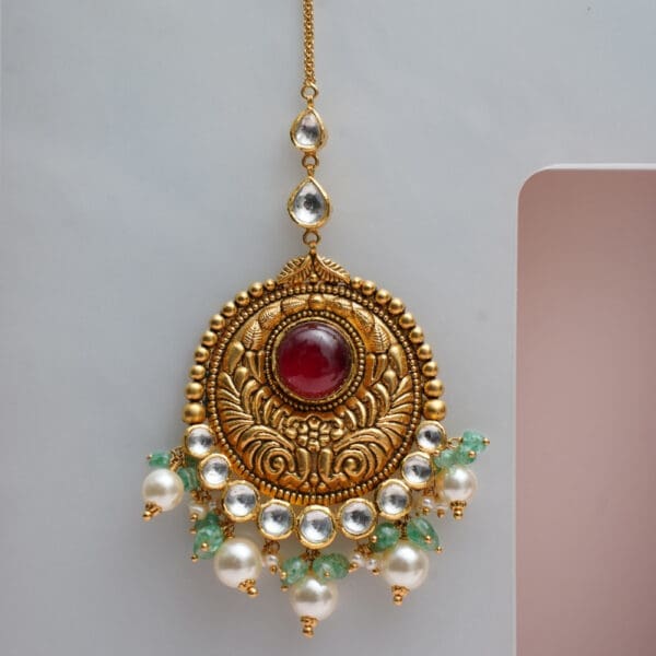 22Kt Yellow Gold Mang Tika TK22/88