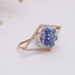 18Kt Gold Polki Diamond Ring DRL/1444