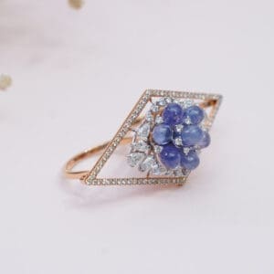18Kt Gold Polki Diamond Ring DRL/1444