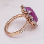 18kt Gold Pink Polki Diamond Ring DRL/1520