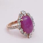 18kt Gold Pink Polki Diamond Ring DRL/1520
