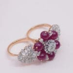 18kt Gold Diamond Pink Polki Ring DRL/1445