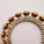 18Kt Gold Kundan Polki Pair of Kara PKK18/2