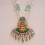 14kt Gold Polki Kundan Set With Pearl PKS14/2