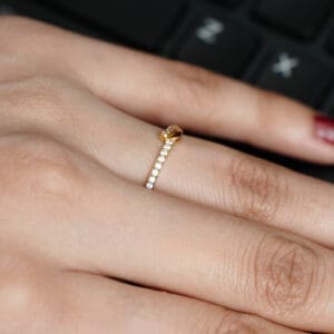 22Kt Yellow Gold Lightweighted Ring RL22/2411