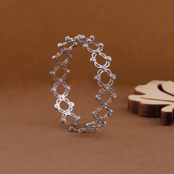 925 Sterling Silver Adjustable Supple 2 in 1 Ring & Bracelet Convertible KASS/115