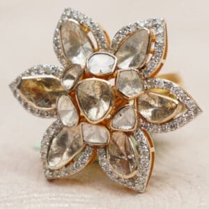 POLKI KUNDAN RING 14