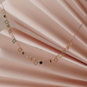 18Kt Rose Gold Minimal Charm Necklace CN18/1899