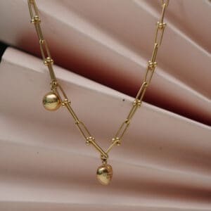 18 Kt Gold Necklace With Earrings CS18/84