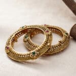 22Kt Antique Gold Pair of Bangles KR22/63