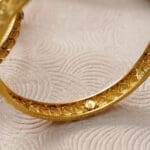 22Kt Yellow Gold Antique Pair of 2 Bangles CH22/348