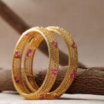 22Kt Yellow Gold Pair Of Kada / Bangles KR22/250