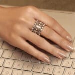 925 Sterling Silver Adjustable Supple 2 in 1 Ring & Bracelet Convertible KASS/115