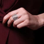 925 Sterling Silver Adjustable Supple 2 in 1 Ring & Bracelet Convertible KASS/115