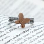 Platinum Butterfly Ring PLR/37