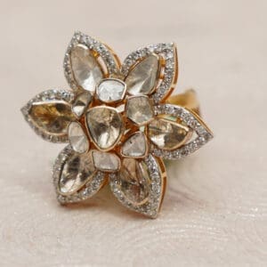 POLKI KUNDAN RING 14