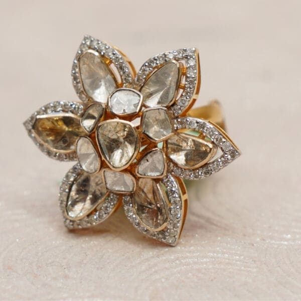 POLKI KUNDAN RING 14