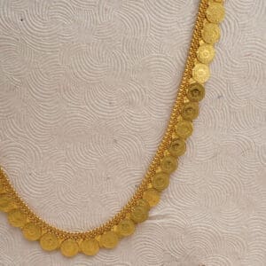 22Kt Gold Long Coin Necklace NK22/60