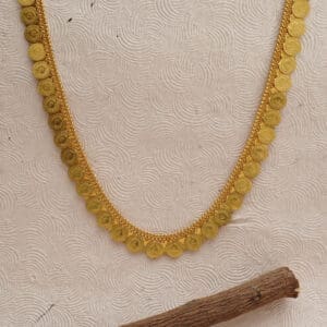 22Kt Gold Long Coin Necklace NK22/60