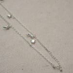 925 Silver Link Chain With Charm Anklets PYSS/756