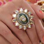 POLKI KUNDAN RING 14