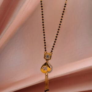 22Kt Yellow Gold Heart Mangalsutra MS22/170