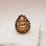 22Kt Gold Antique Temple Goddess Laxmi Ring RL22/1221 22Kt Gold Antique Temple Goddess Laxmi Ring RL22/1221