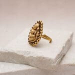 22Kt Gold Antique Temple Goddess Laxmi Ring RL22/1221 22Kt Gold Antique Temple Goddess Laxmi Ring RL22/1221