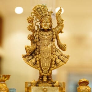 Gold Plated 925 Silver Shree Nath Ji Statue SI925/1