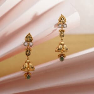 22Kt Yellwo Gold Antique Earrings ER22/1424