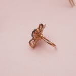 18Kt Gold Flower Ring RL18/2016