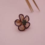 18Kt Gold Flower Ring RL18/2016
