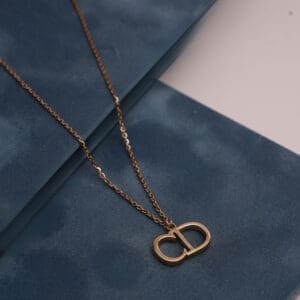 18Kt Gold Chain With CD Pendant CN18/1809
