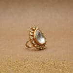22Kt Gold Polki Adjustable Ring RL22/2319 22Kt Gold Polki Adjustable Ring RL22/2319