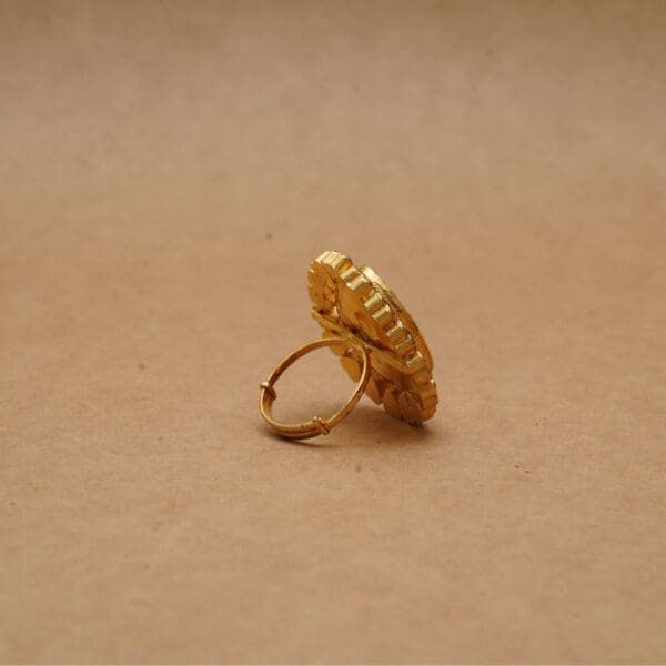 22Kt Gold Polki Adjustable Ring RL22/2319