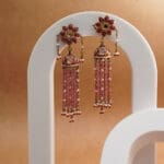 18Kt GOLD POLKI / KUNDAN EARRINGS PKE18/36